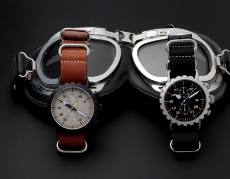 Vintage Inspired Pilot Aviator Watch