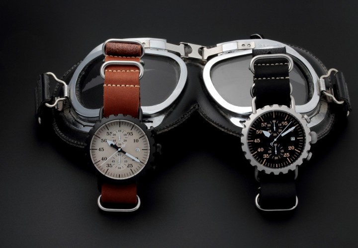 Vintage Inspired Pilot Aviator Watch